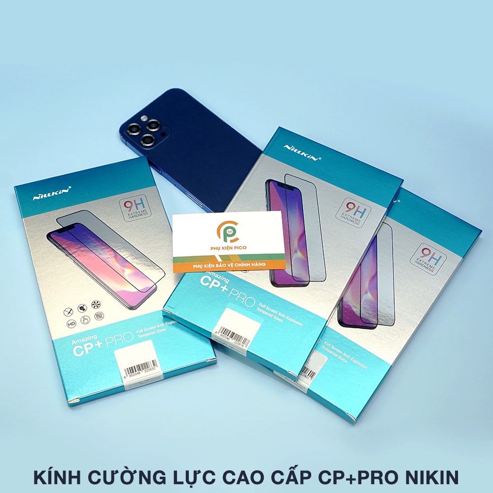 Kính cường lực Iphone 14 full màn chính hãng Nillkin CP+ Pro viền đen siêu mỏng