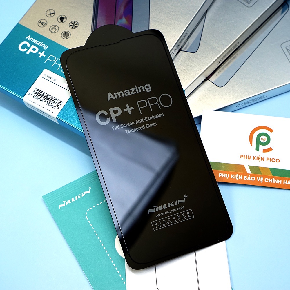 Kính cường lực Iphone 14 full màn chính hãng Nillkin CP+ Pro viền đen siêu mỏng