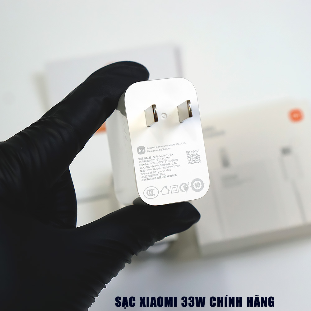 Bộ Sạc nhanh xiaomi 33W USB sang Type C Sạc mọi máy Xiaomi Chính hãng