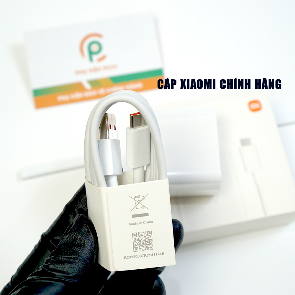 Bộ Sạc nhanh xiaomi 33W USB sang Type C Sạc mọi máy Xiaomi Chính hãng