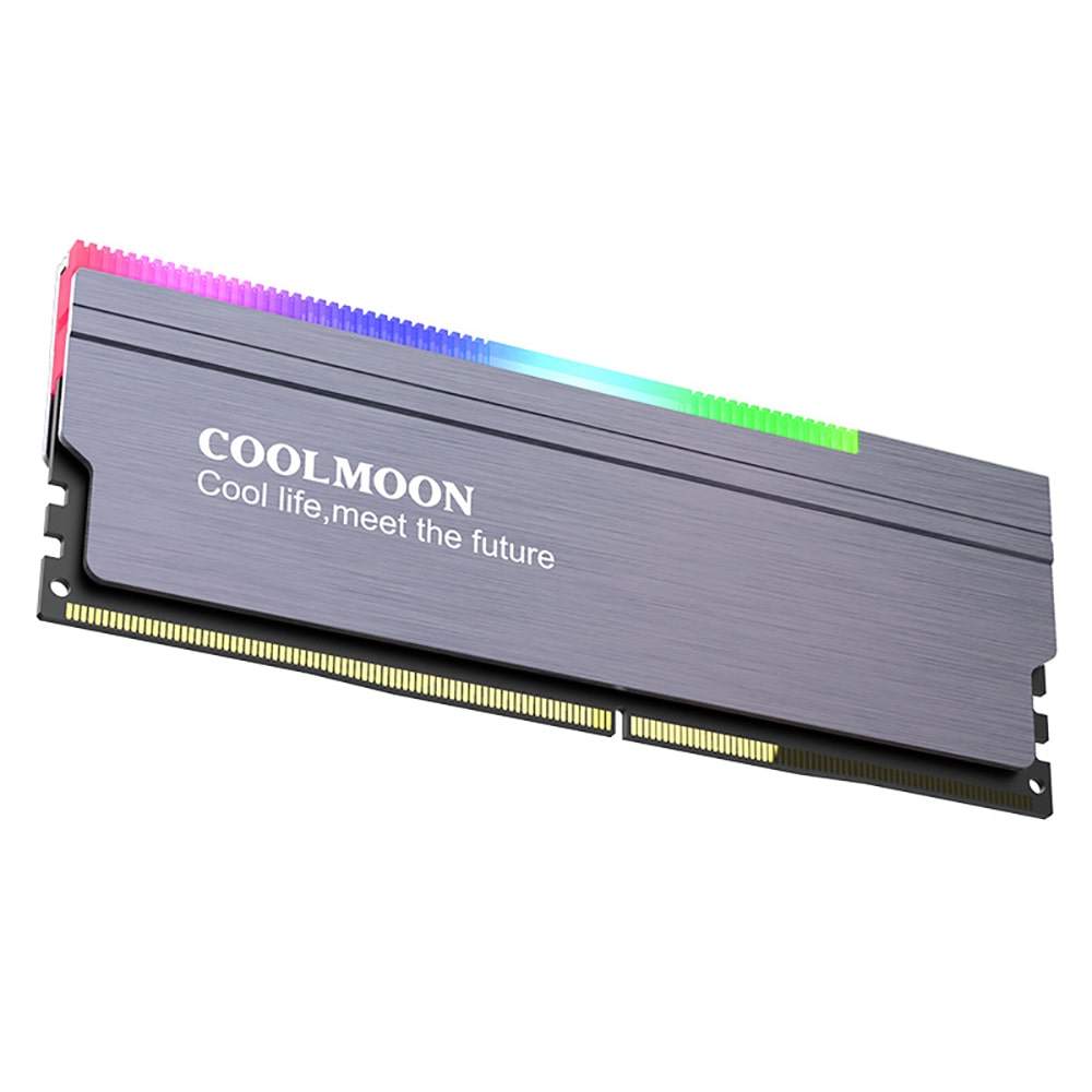 Tản nhiệt Ram Coolmoon ARGB RA-1 - Ốp tản nhiệt Ram A-RGB đồng bộ main sync led RGB