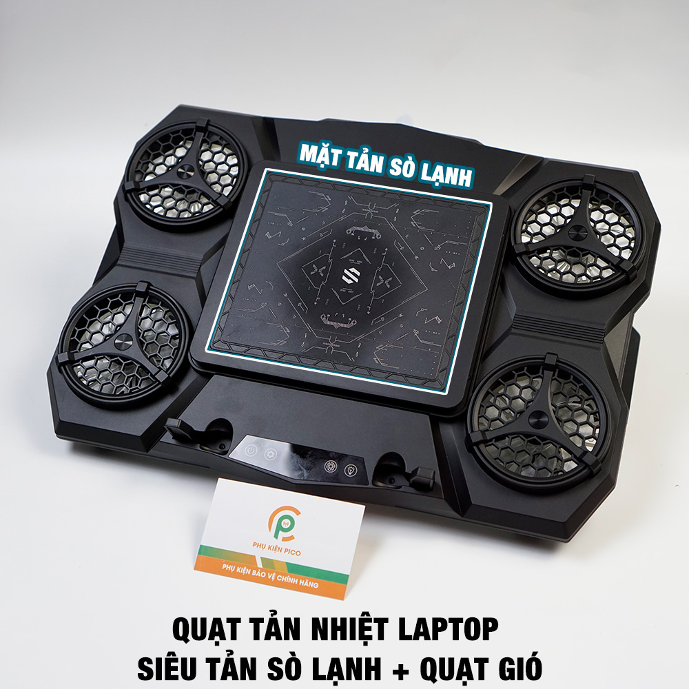 Quạt tản nhiệt laptop máy tính Z18 Pro - Đế tản nhiệt laptop 17 inch - Giá đỡ Surface book pro