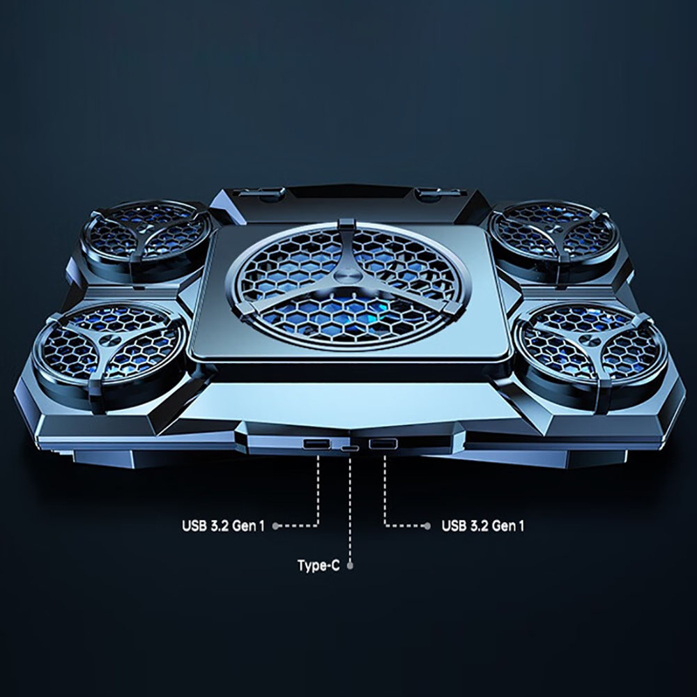 Quạt tản nhiệt laptop máy tính Z18 - Đế tản nhiệt laptop 17 inch - Giá đỡ Surface book pro