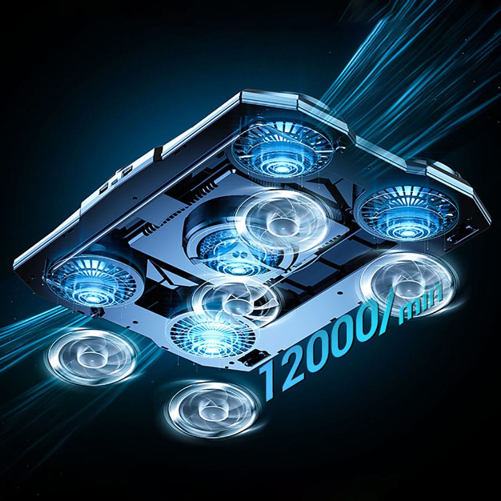 Quạt tản nhiệt laptop máy tính Z18 Pro - Đế tản nhiệt laptop 17 inch - Giá đỡ Surface book pro