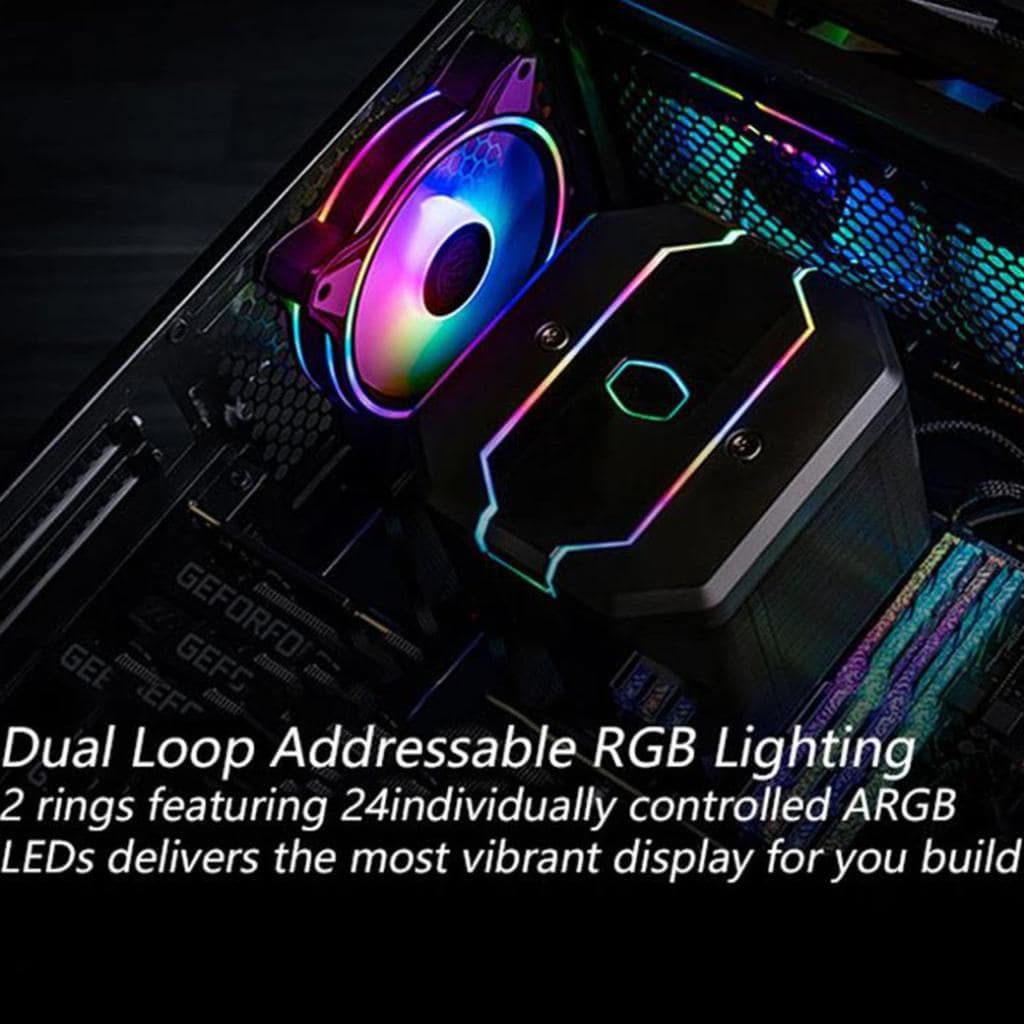 Quạt tản nhiệt fan case 14cm Cooler Master MasterFan MF140 HALO