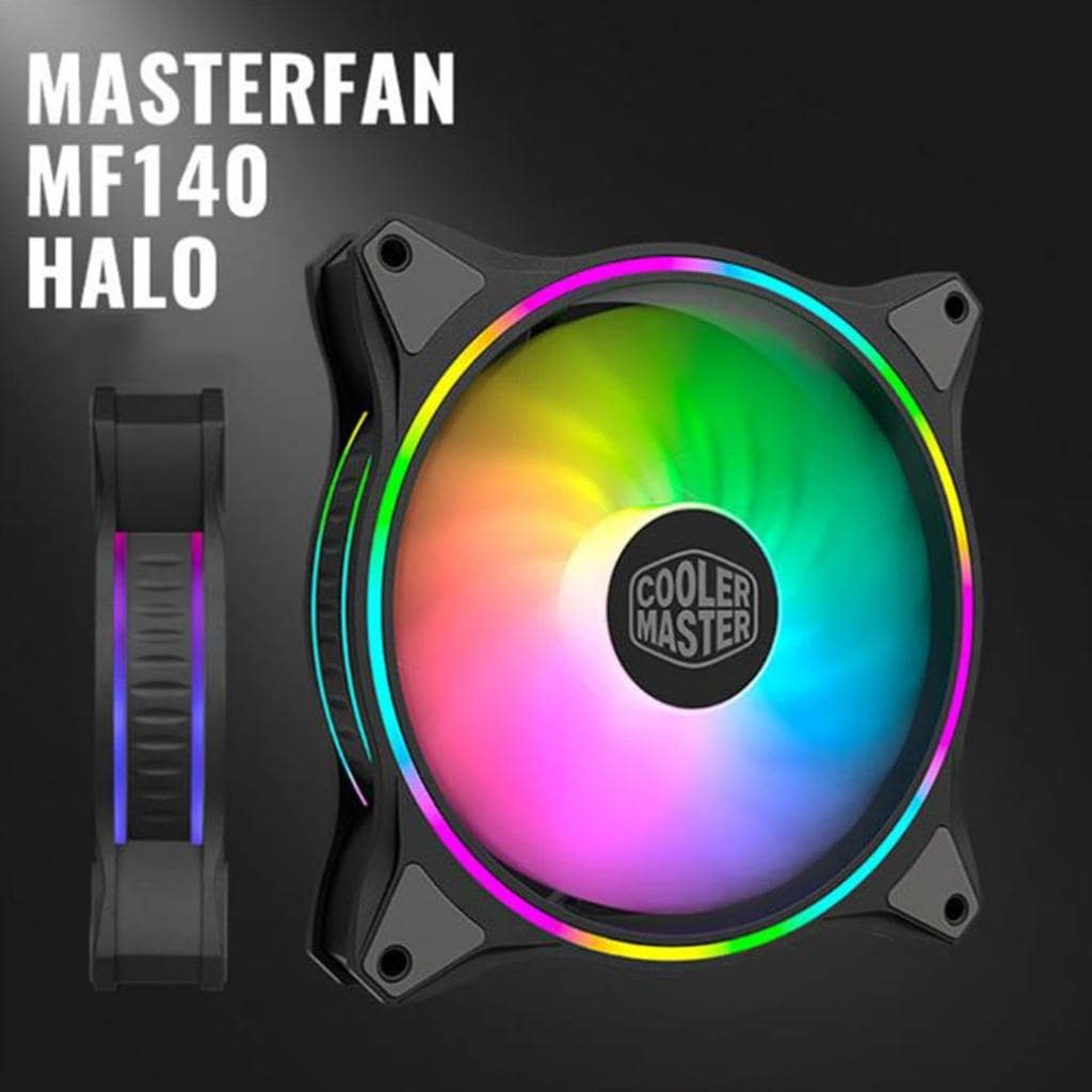 Quạt tản nhiệt fan case 14cm Cooler Master MasterFan MF140 HALO