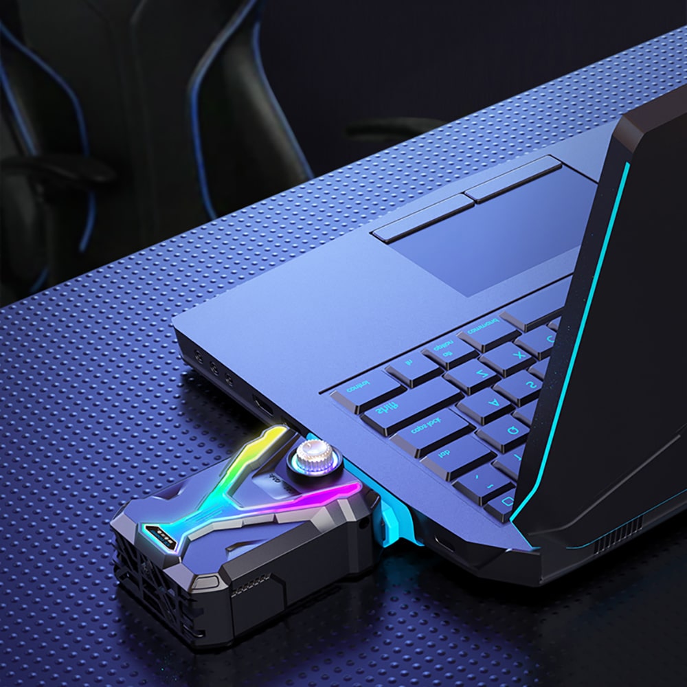 Quạt hút gió tản nhiệt laptop Cool Cooler - Quạt tản nhiệt máy tính xách tay Cooler Cold Ice Troll V6 Pro làm mát cực mạnh
