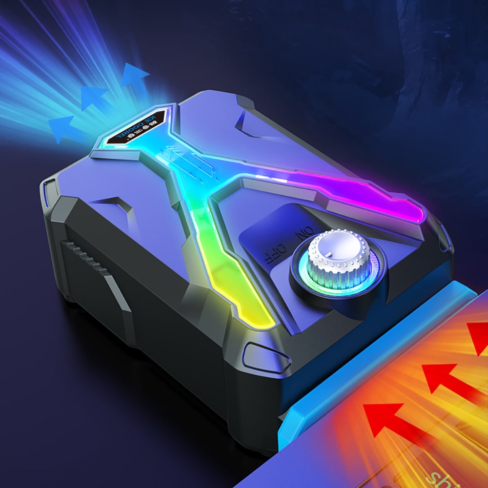 Quạt hút gió tản nhiệt laptop Cool Cooler - Quạt tản nhiệt máy tính xách tay Cooler Cold Ice Troll V6 Pro làm mát cực mạnh