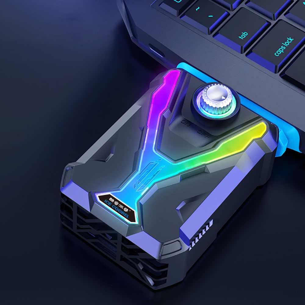 Quạt hút gió tản nhiệt laptop Cool Cooler - Quạt tản nhiệt máy tính xách tay Cooler Cold Ice Troll V6 Pro làm mát cực mạnh