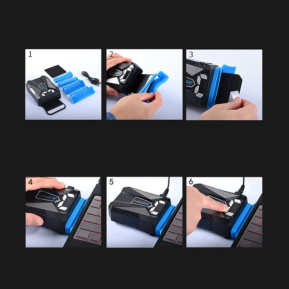 Quạt hút gió tản nhiệt laptop Coolcold - Quạt tản nhiệt máy tính xách tay Cool Cold Ice Troll V5 làm mát cực mạnh