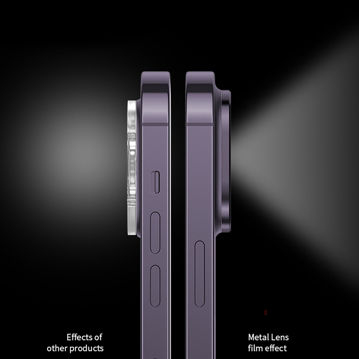 Dán camera Iphone 12 khung kim loại bảo vệ camera chống trầy xước va đập