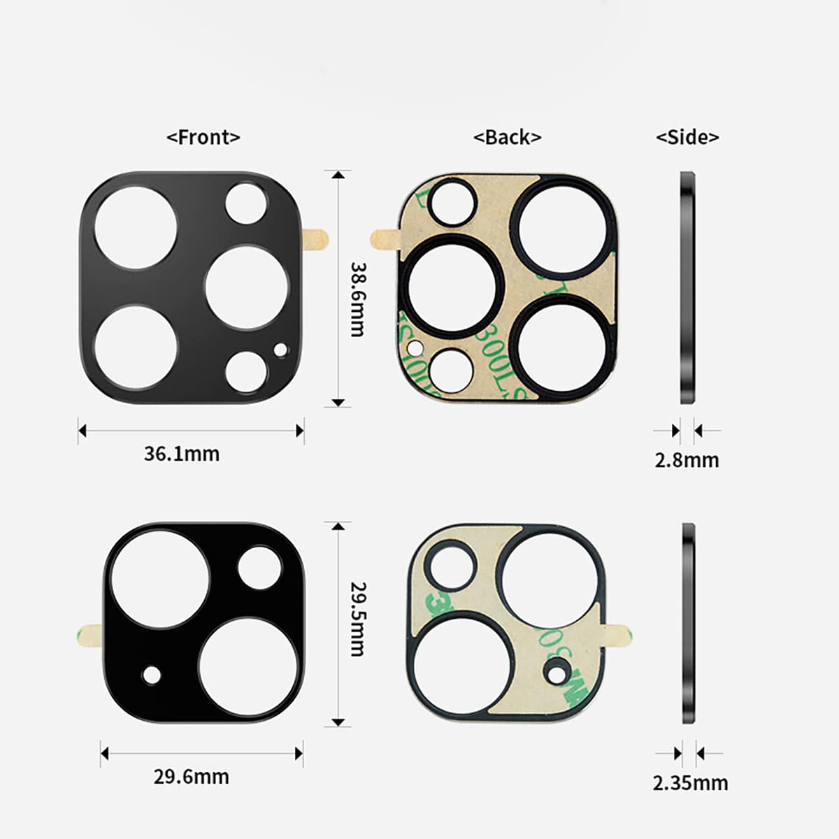 Dán camera Iphone 14 khung kim loại bảo vệ camera chống trầy xước va đập