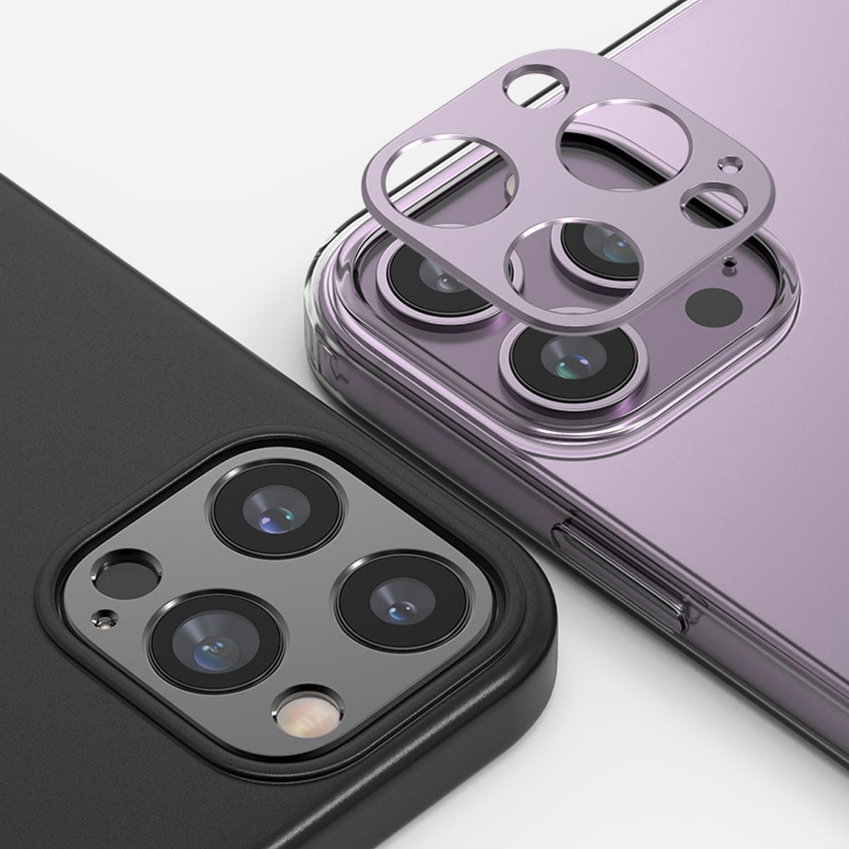 Dán camera Iphone 14 khung kim loại bảo vệ camera chống trầy xước va đập