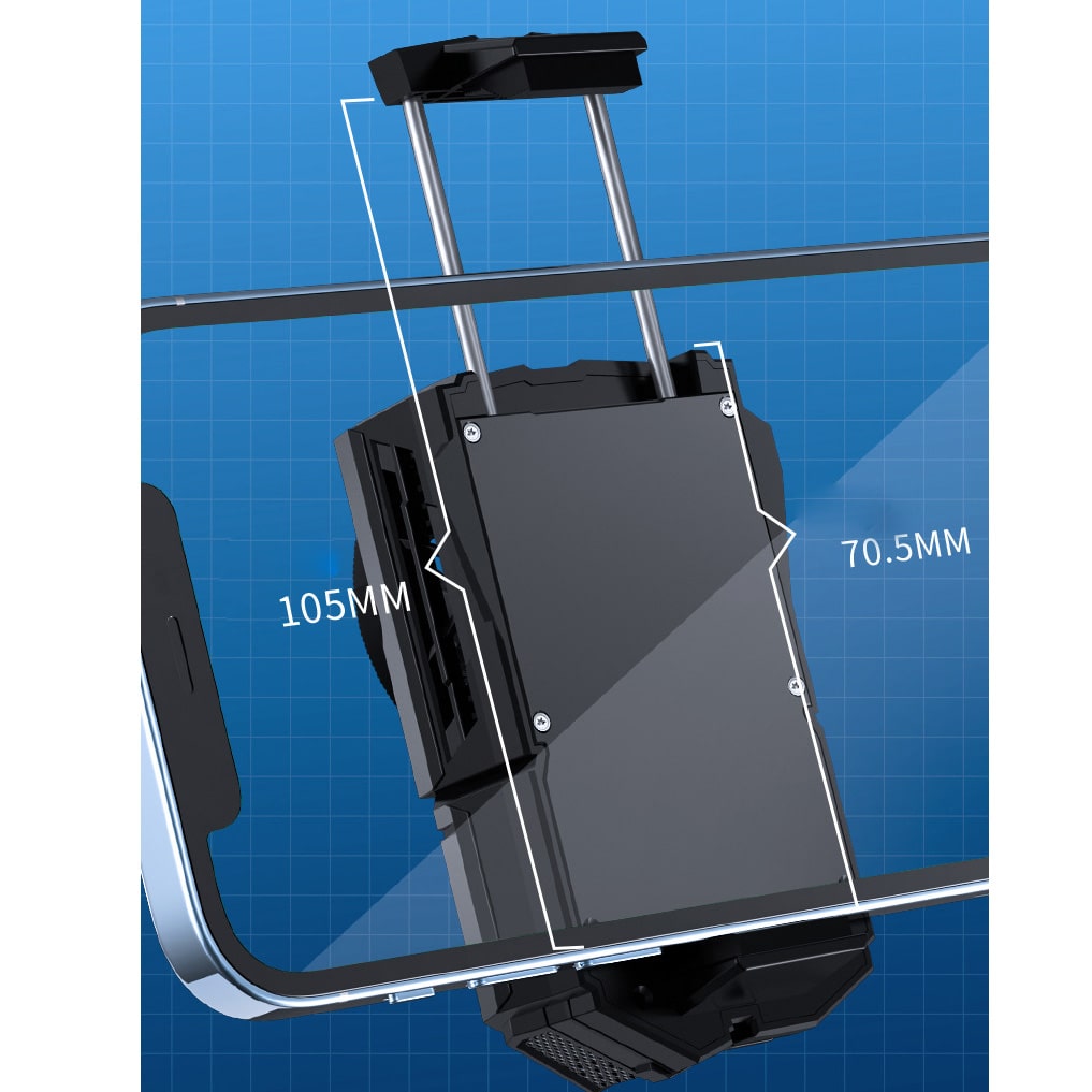 Quạt tản nhiệt điện thoại Memo DLA5 sò lạnh có Pin led RGB quạt tản nhiệt pin không dây