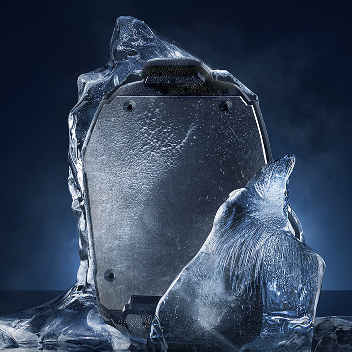 Quạt tản nhiệt điện thoại sò lạnh SL09 màn hình hiển thị nhiệt độ led RGB 2023