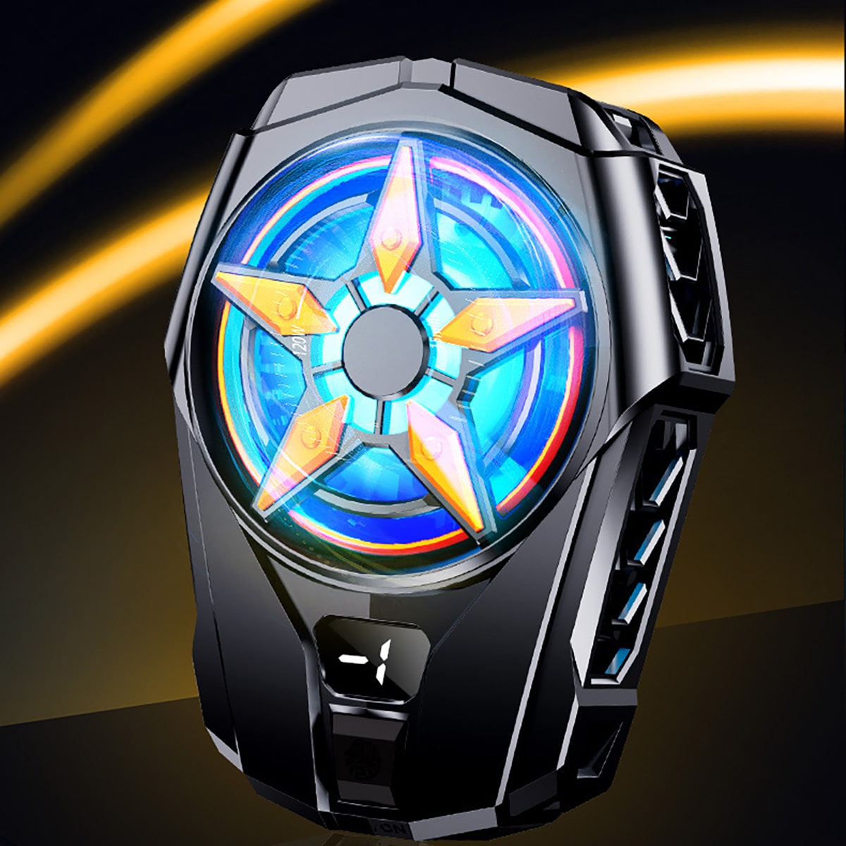 Quạt tản nhiệt điện thoại sò lạnh SL09 màn hình hiển thị nhiệt độ led RGB 2023