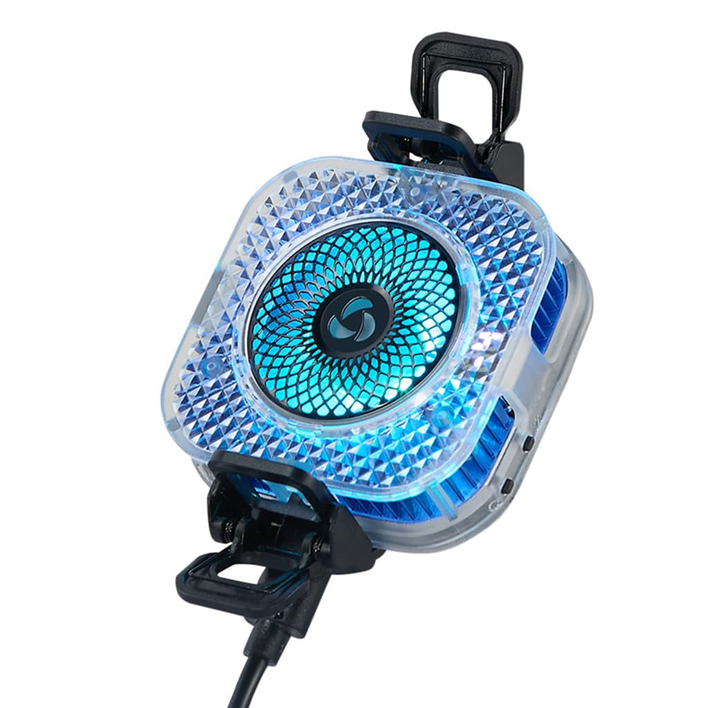 Quạt tản nhiệt điện thoại sò lạnh từ tính S6 tích hợp AI thông minh Led RGB Gaming có màn hình hiển thị nhiệt độ ngàm kẹp rời