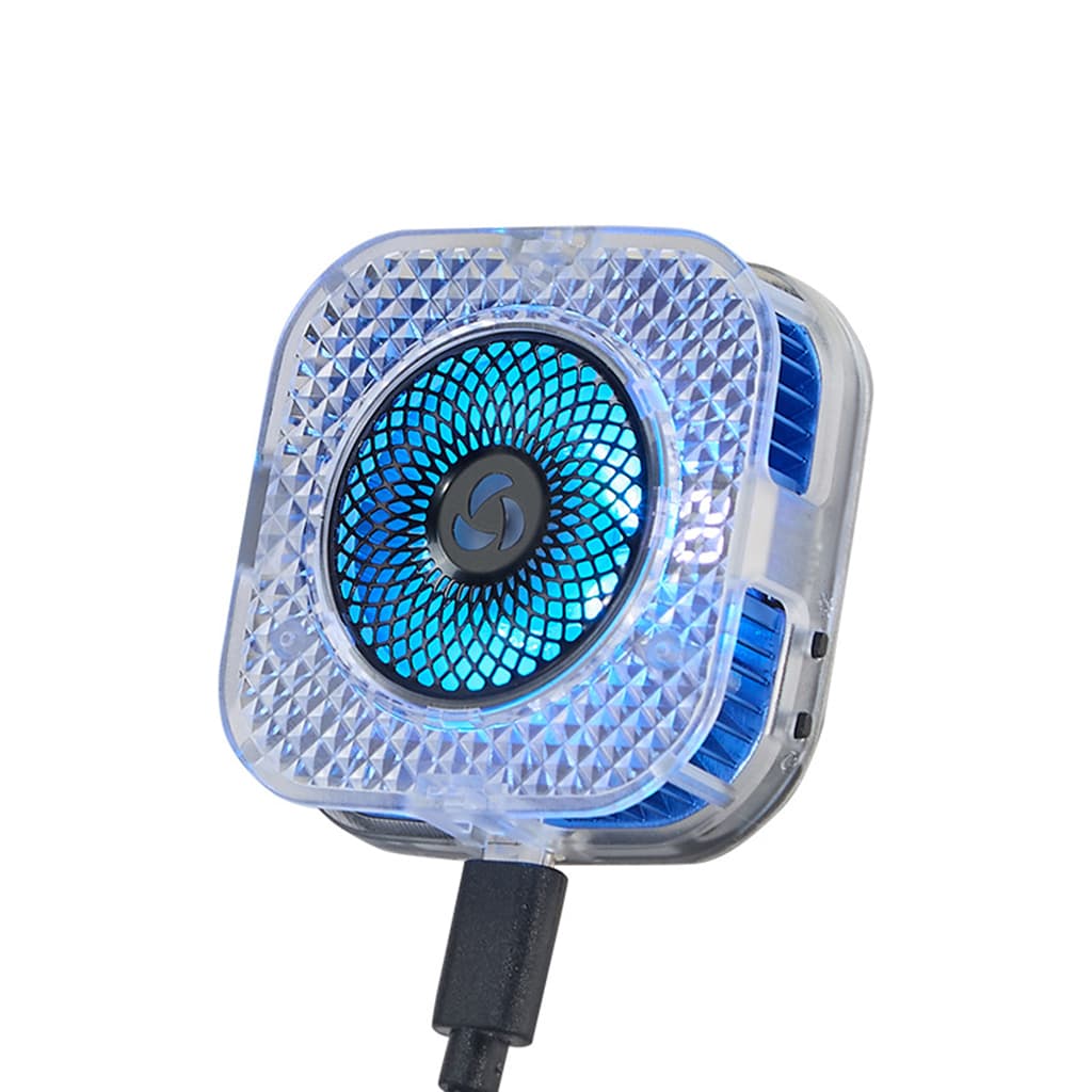 Quạt tản nhiệt điện thoại sò lạnh từ tính S6 tích hợp AI thông minh Led RGB Gaming có màn hình hiển thị nhiệt độ ngàm kẹp rời