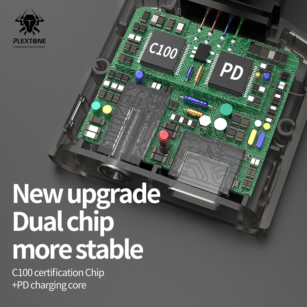 Cáp chuyển đổi tai nghe sang 3.5 Plextone GS1 hỗ trợ iphone và ipad vừa nghe nhạc vừa sạc/ Cáp chuyển đổi tai nghe sang ligtning Plextone GS1 hỗ trợ iPhone và ipad vừa nghe nhạc vừa sạc