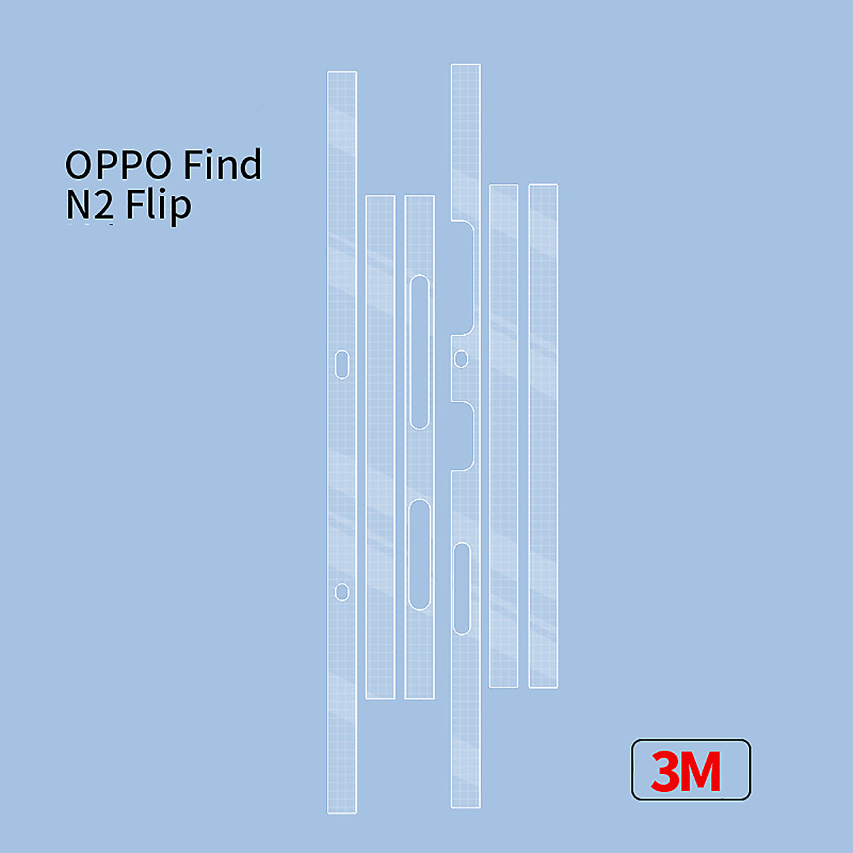 Dán viền Find N2 Flip - Dán bảo vệ khung viền Oppo Find N2 Flip PPF cao cấp dẻo - 2 Bộ
