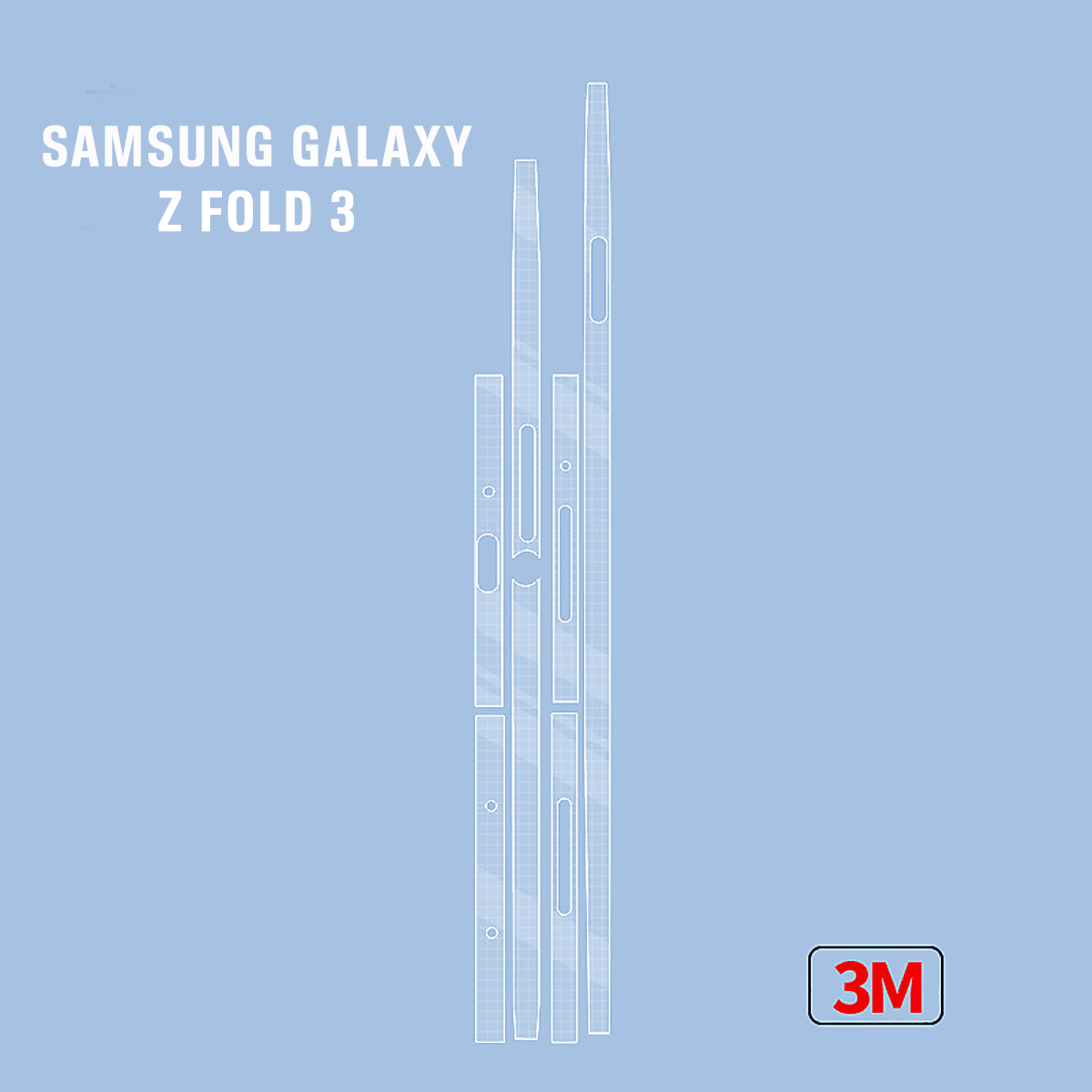 Dán viền Samsung Z Fold 3 - Dán bảo vệ khung viền Samsung Galaxy Z Fold 3 - 2 Bộ