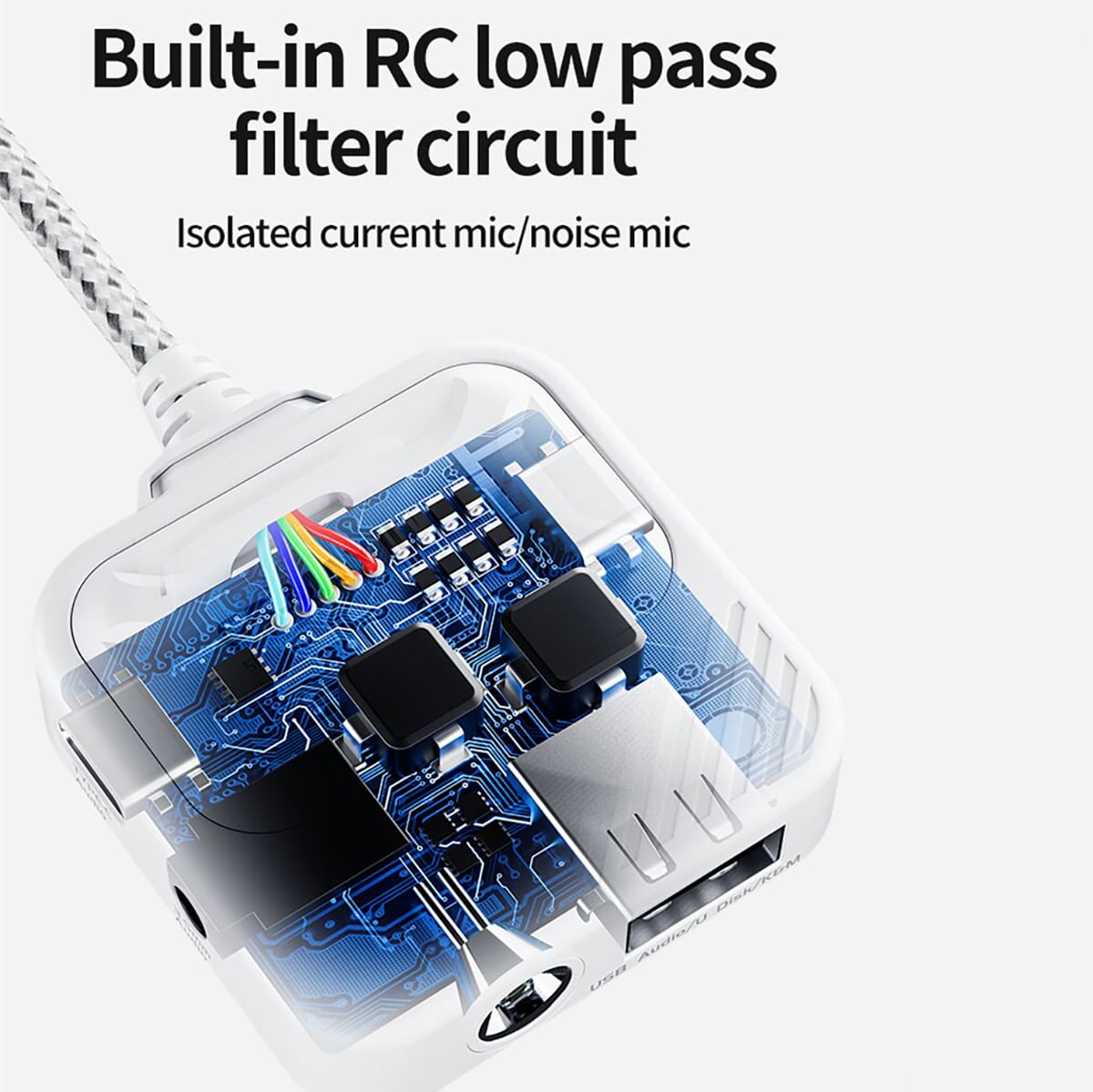 Cáp chuyển đổi tai nghe Plextone Gs Max Pro III Type C sang 3.5mm hỗ trợ ipad vừa nghe nhạc vừa sạc siêu nhanh 60W cắm usb