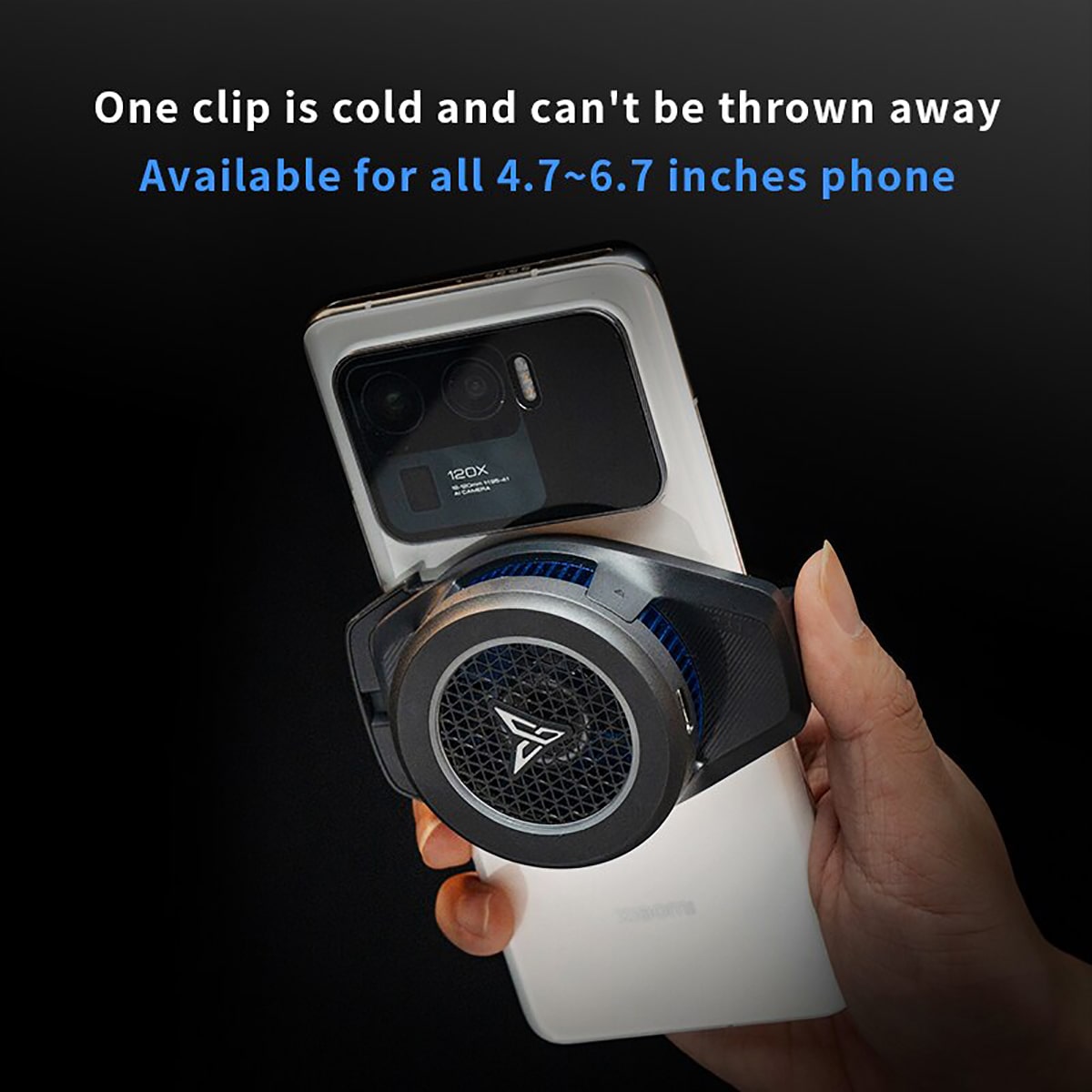 Quạt tản nhiệt điện thoại Flydigi B6 sò lạnh 20W led RGB điều chỉnh nhiệt độ thông minh