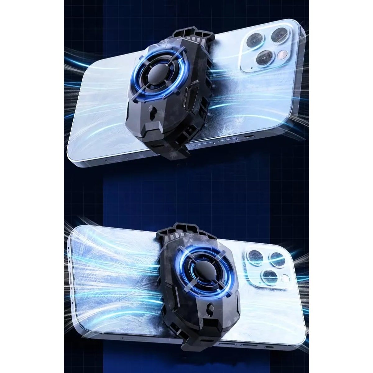 Quạt tản nhiệt điện thoại Memo DLA7 sò lạnh led RGB Gaming