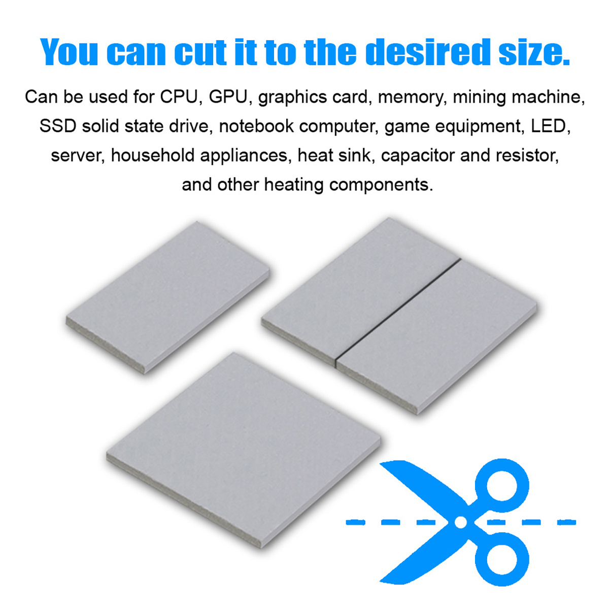 Miếng tản nhiệt cao cấp Thermal Pad SNOWMAN 16.8 W/mk chính hãng tản nhiệt GPU chipset ổ cứng SSD M.2 đối thủ của Gelid