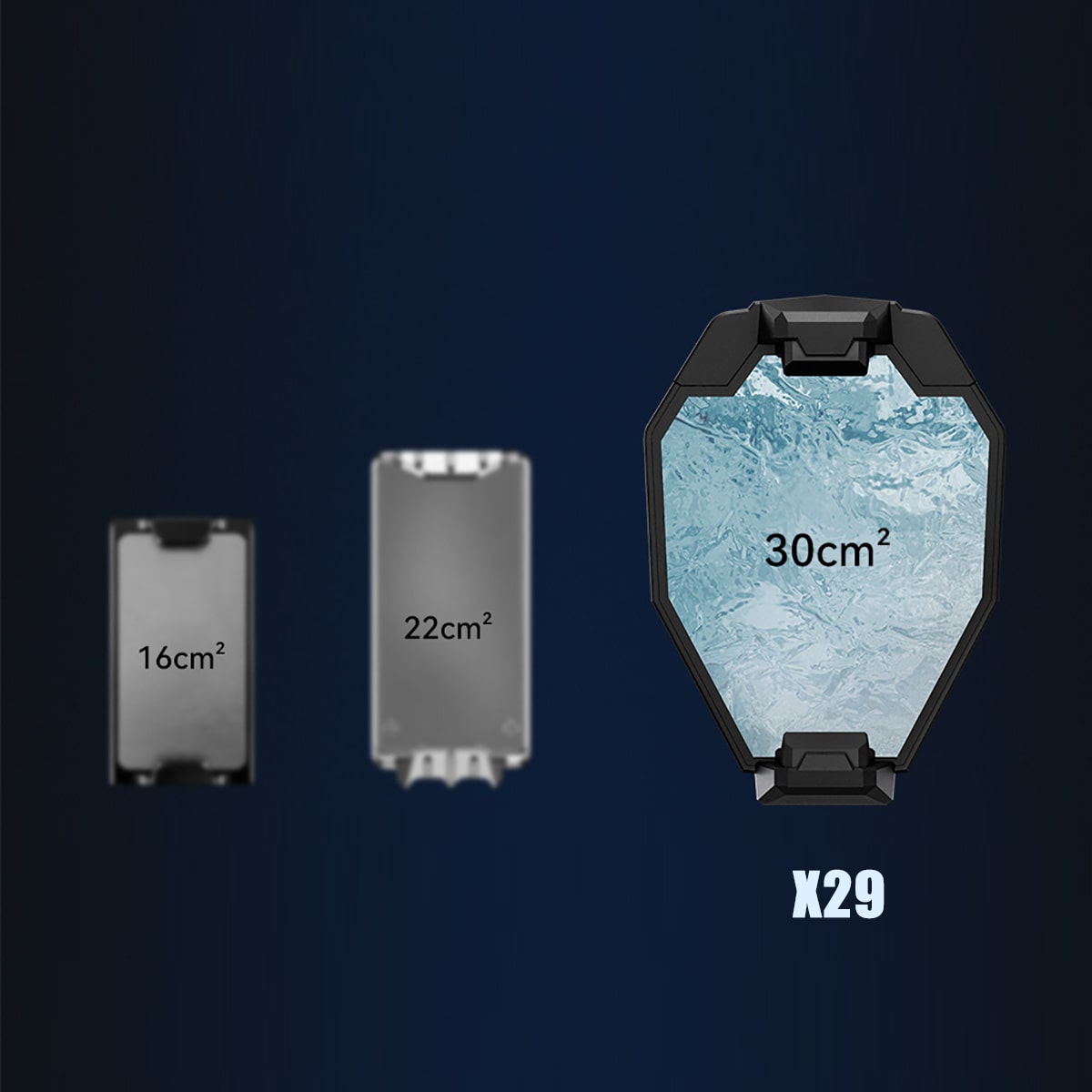 Quạt tản nhiệt điện thoại sò lạnh chạy Pin X29 - Quạt tản nhiệt không dây X29 pin sạc màn hình hiển thị nhiệt độ Led RGB