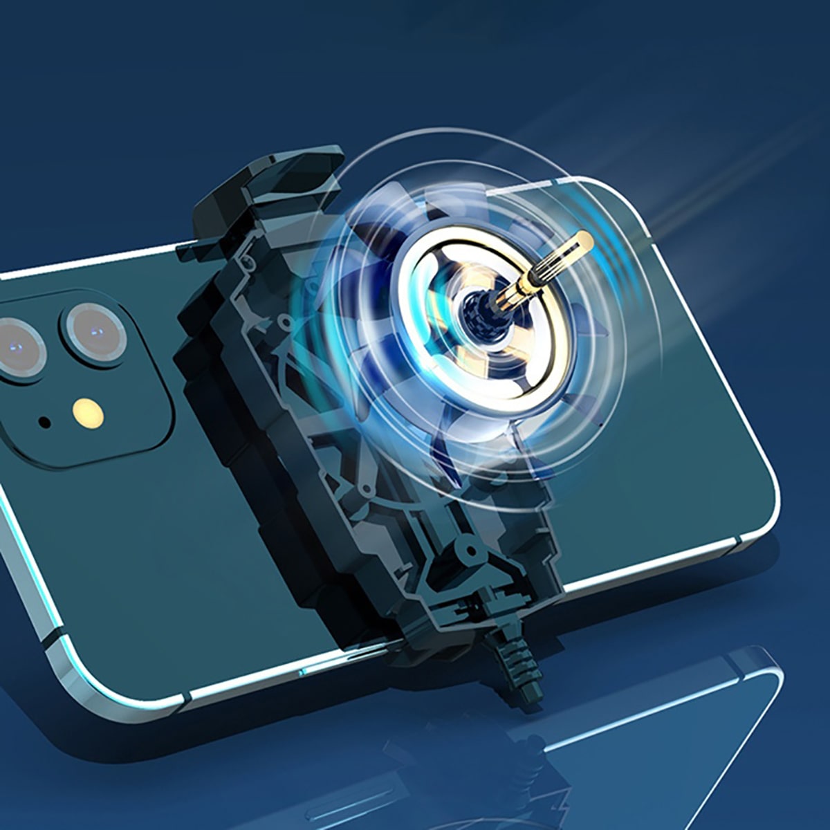 Quạt tản nhiệt điện thoại G6 quạt siêu rẻ - Quạt gió làm mát nhanh sạc trực tiếp chơi game pubg freefire liên quân mobile