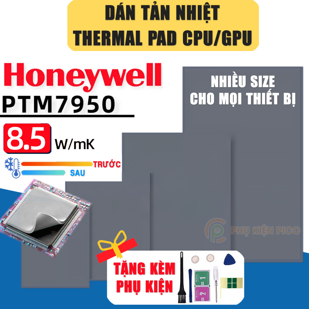 Tấm tản nhiệt CPU GPU Honeywell PTM7950 miếng dán tản nhiệt Honeywell Thermal pad PTM 7950 cho CPU GPU Máy tính, Laptop