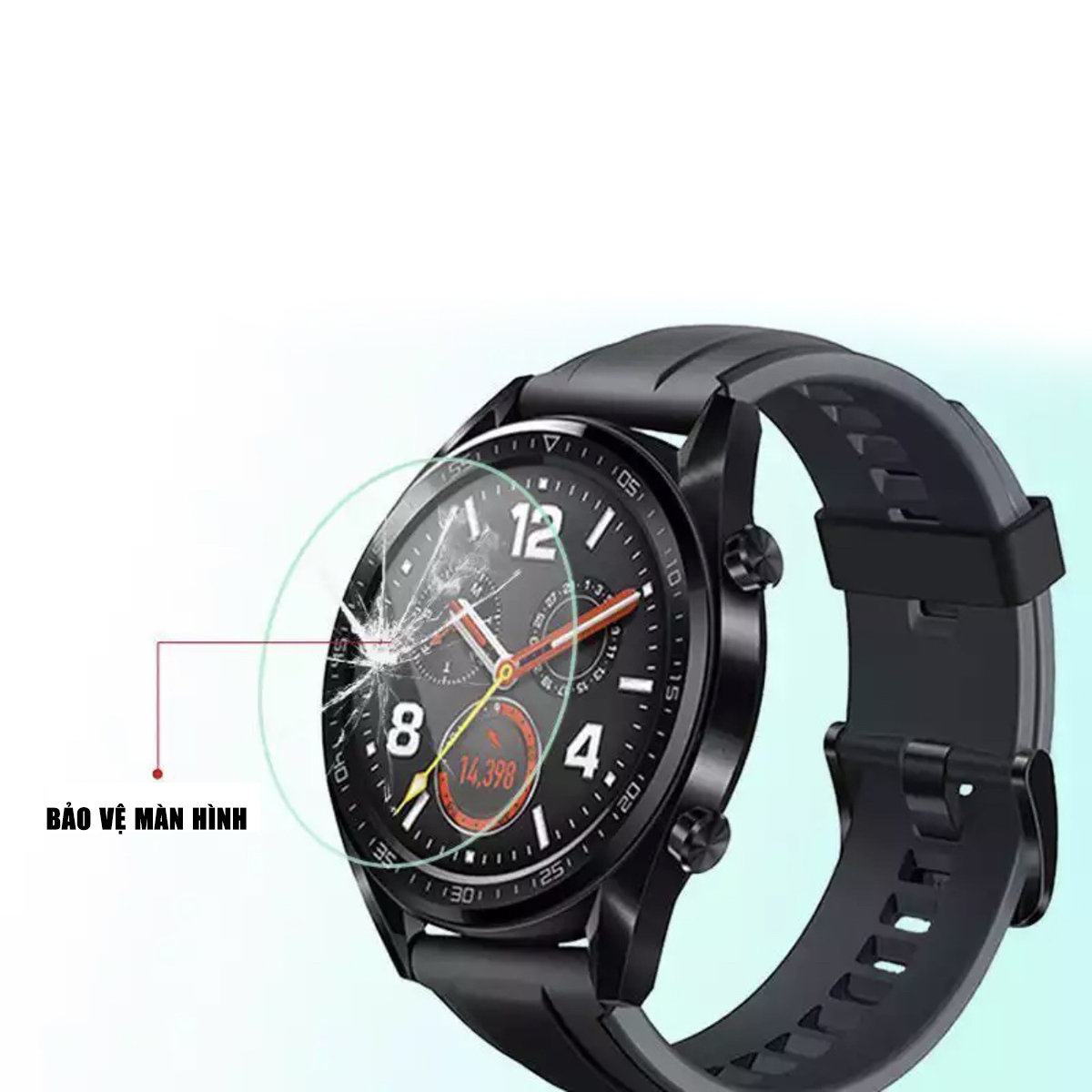 Kính cường lực đồng hồ dùng cho các đồng hồ mặt phẳng hình tròn đường kính 28mm - 42mm full keo chống xước màn hình