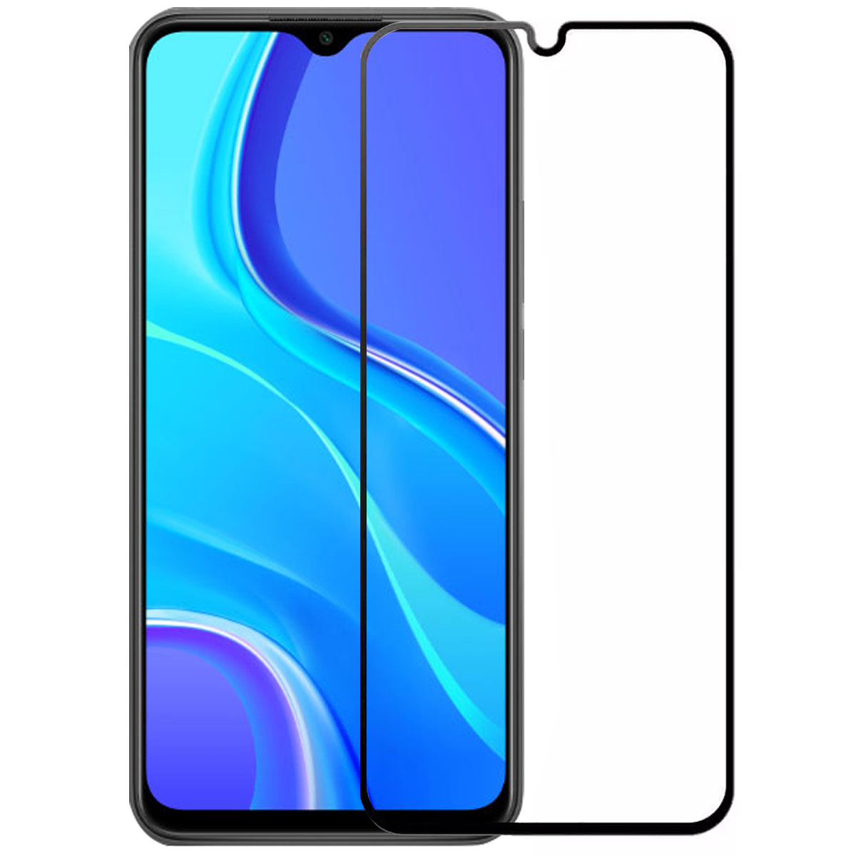 Kính cường lực Redmi 9 full màn hình chính hãng Nillkin CP+ Pro - Dán màn hình Xiaomi Redmi 9