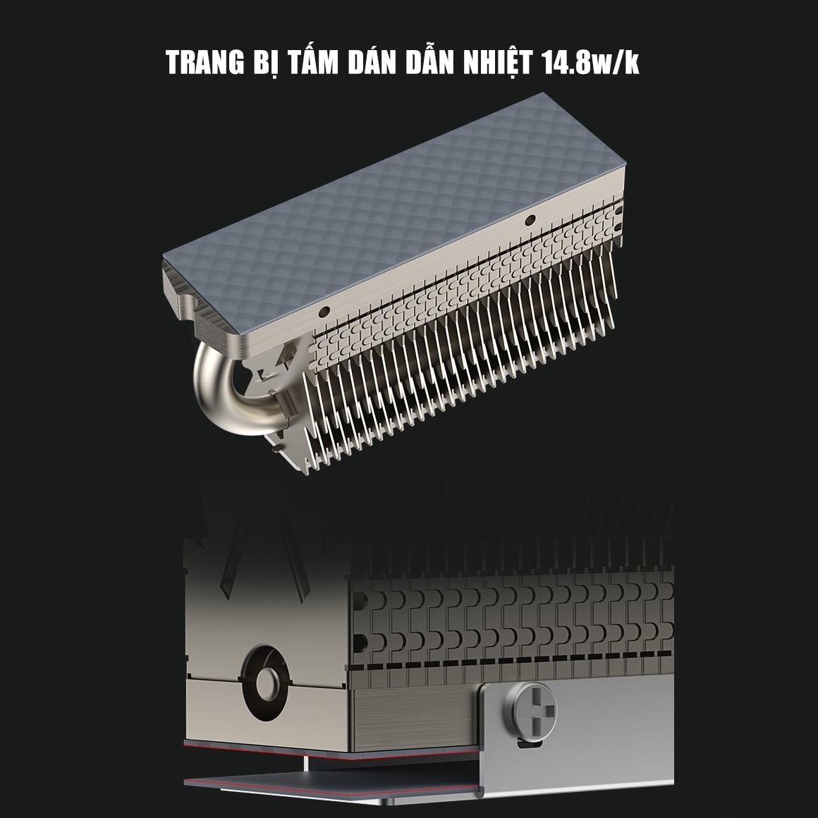 Tản nhiệt SSD M2 Coolleo Pro HR-09 2280 ốp tản nhiệt ổ cứng nvme M.2 ice đổi thủ của Thermalright HR09