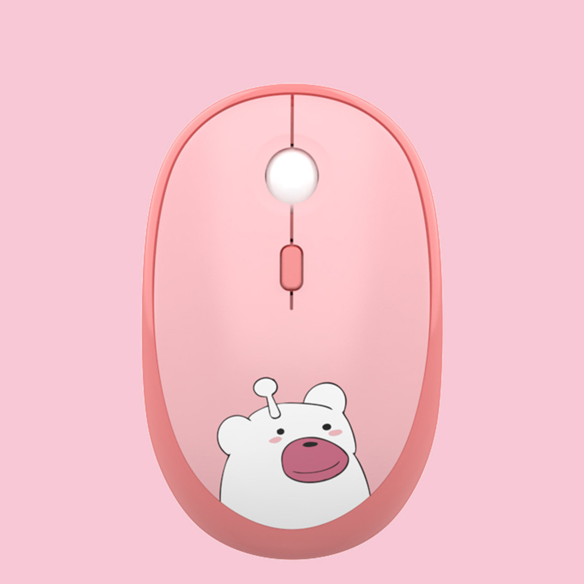 Bộ bàn phím chuột không dây cute Hello Bear - chuột máy tính không dây bàn phím MOFII hồng dễ thương Wireless
