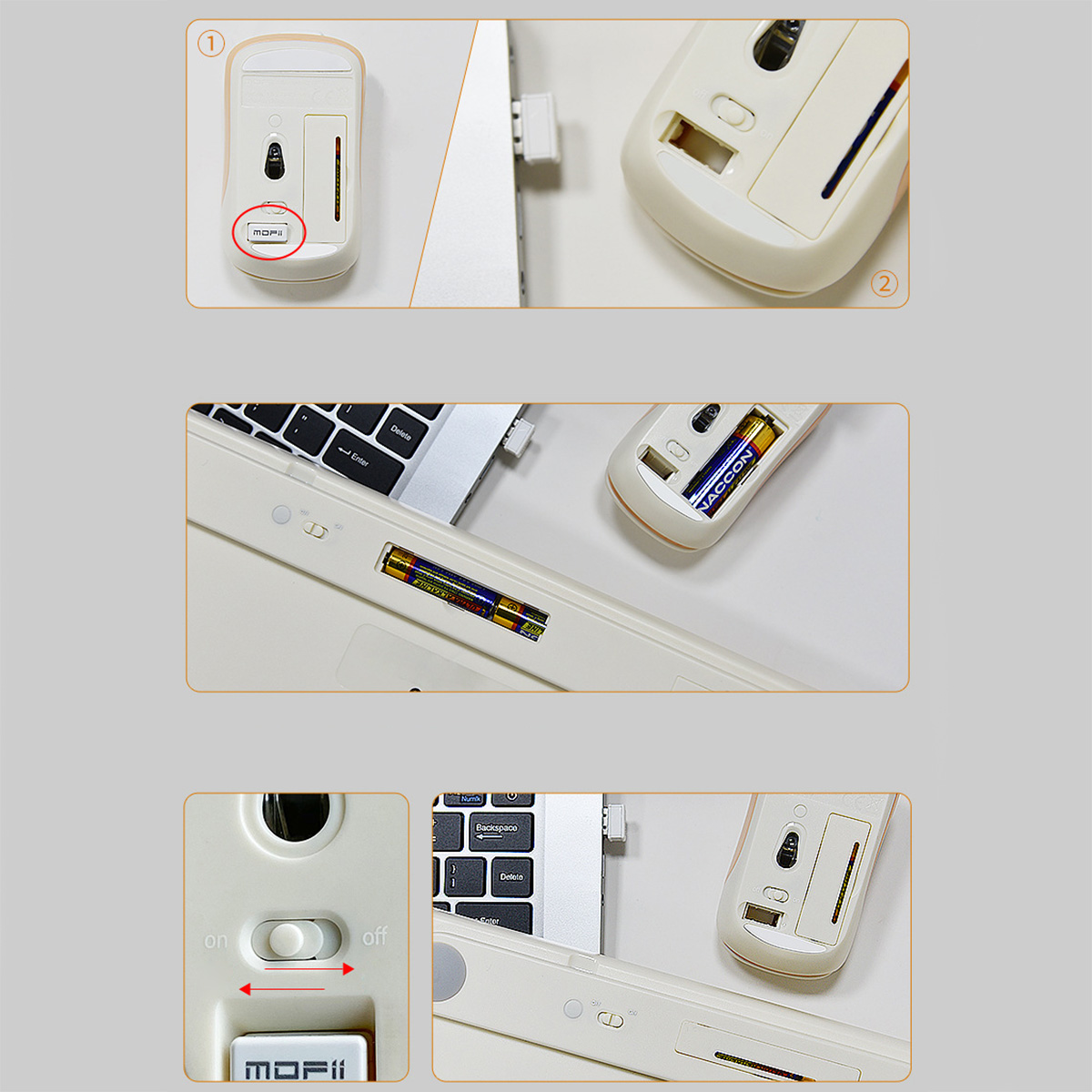 Bàn phím chuột không dây Mini Bean Wireless - chuột máy tính không dây bàn phím MOFII hồng dễ thương