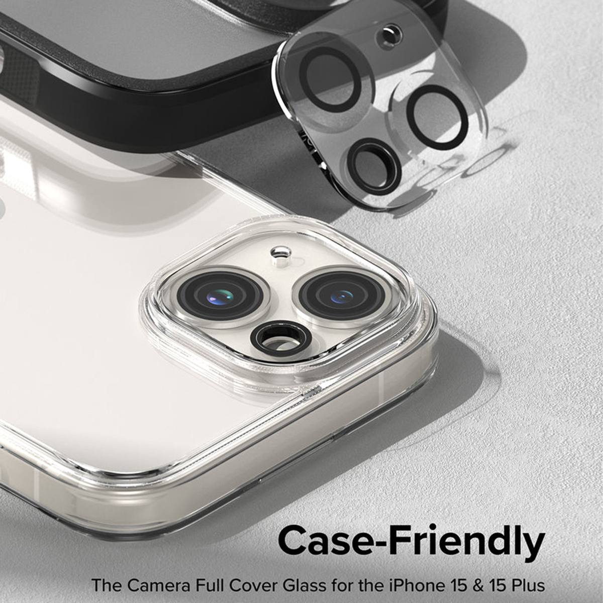 Dán camera Iphone 15 Plus thấu kính nổi 3D - Cường lực camera Iphone 15 Plus độ cứng 9H trong suốt