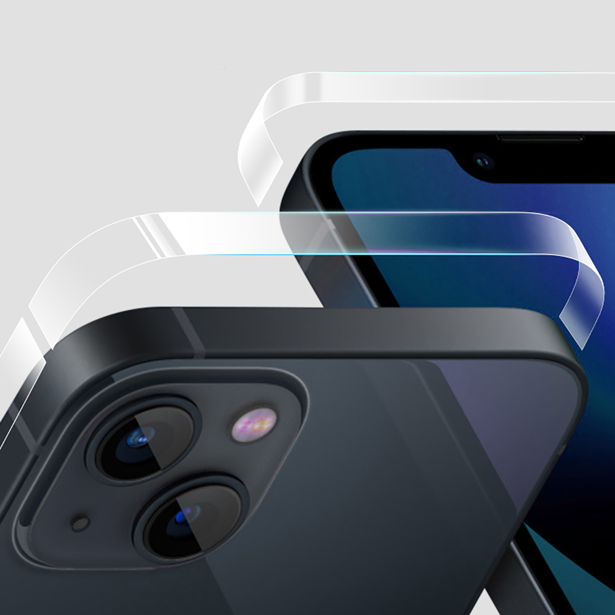 Dán viền Iphone 15 Plus dẻo trong suốt PPF tự phục hồi vết xước - 2 bộ dán dẻo viền Iphone 15 Plus