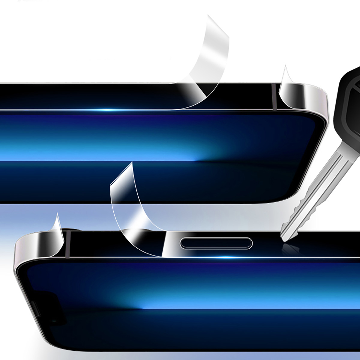 Dán viền Iphone 15 Plus dẻo trong suốt PPF tự phục hồi vết xước - 2 bộ dán dẻo viền Iphone 15 Plus