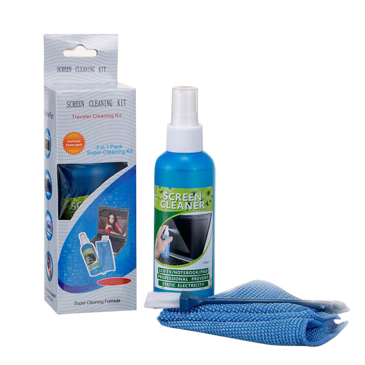 Bộ vệ sinh laptop máy ảnh đa năng 3in1 phụ kiện làm sạch máy tính, laptop Macbook, ipad, máy ảnh, đồng hồ