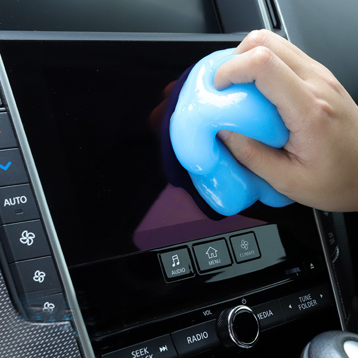 Gel vệ sinh bàn phím máy tính, điều khiển TV, lỗ thông hơi điều hòa, ô tô đa năng Super Clean màu xanh hộp 160 gram