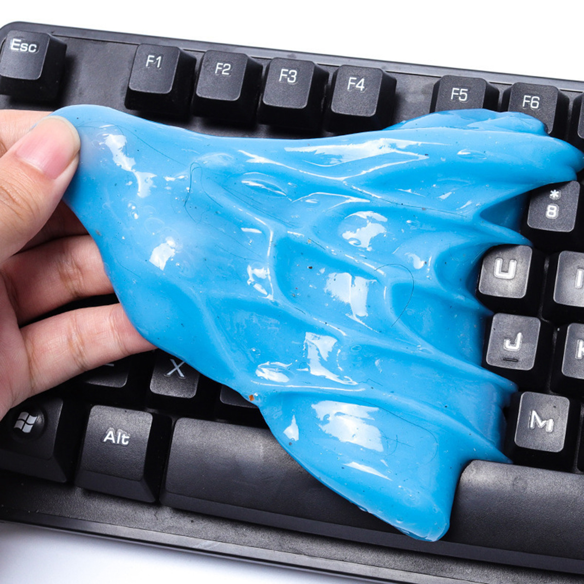 Gel vệ sinh bàn phím máy tính, điều khiển TV, lỗ thông hơi điều hòa, ô tô đa năng Super Clean màu xanh hộp 160 gram