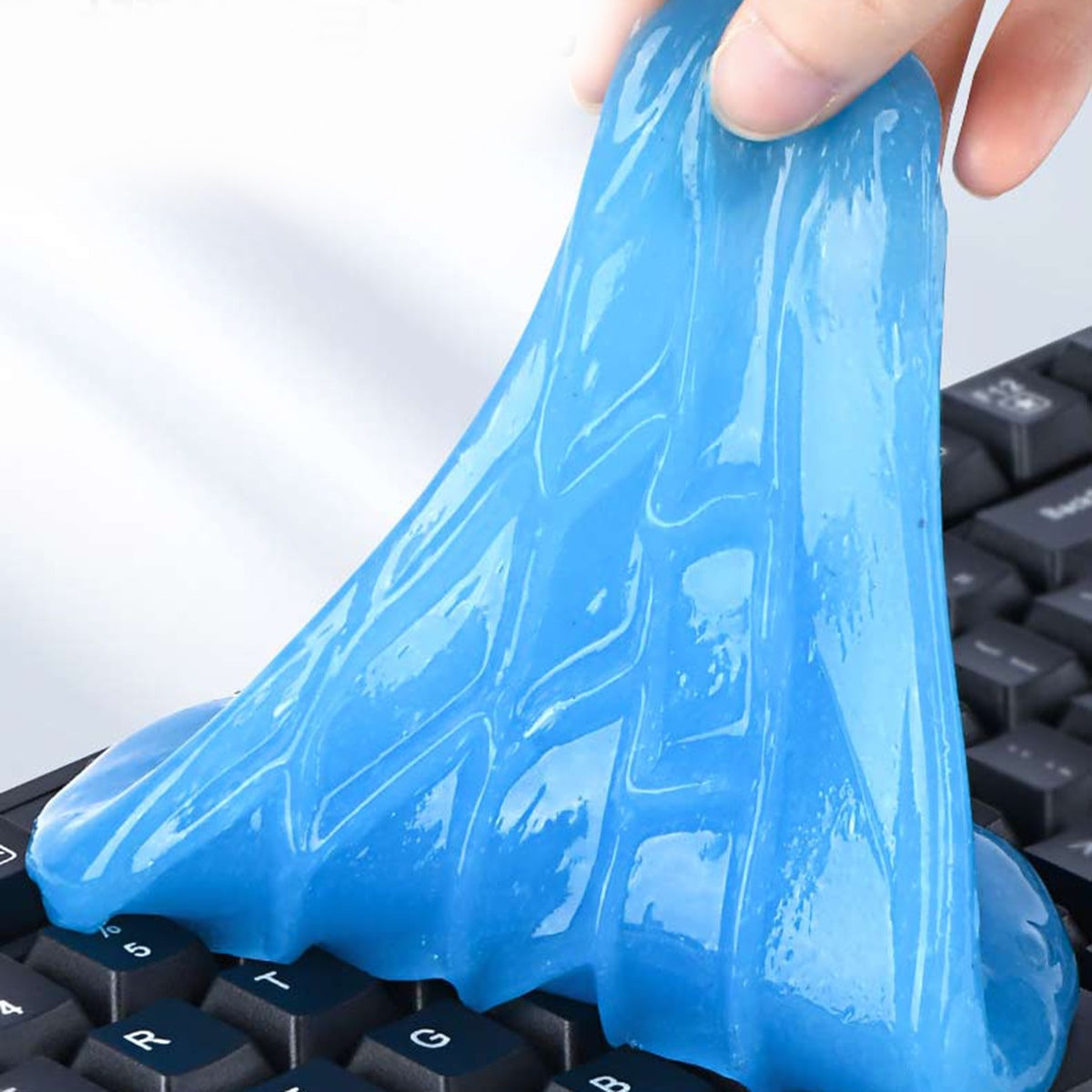 Gel vệ sinh bàn phím máy tính, điều khiển TV, lỗ thông hơi điều hòa, ô tô đa năng Super Clean màu xanh hộp 160 gram