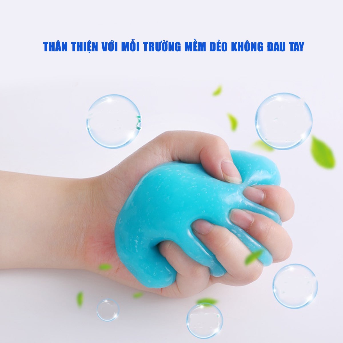 Gel vệ sinh bàn phím máy tính, điều khiển TV, lỗ thông hơi điều hòa, ô tô đa năng Super Clean màu xanh hộp 160 gram