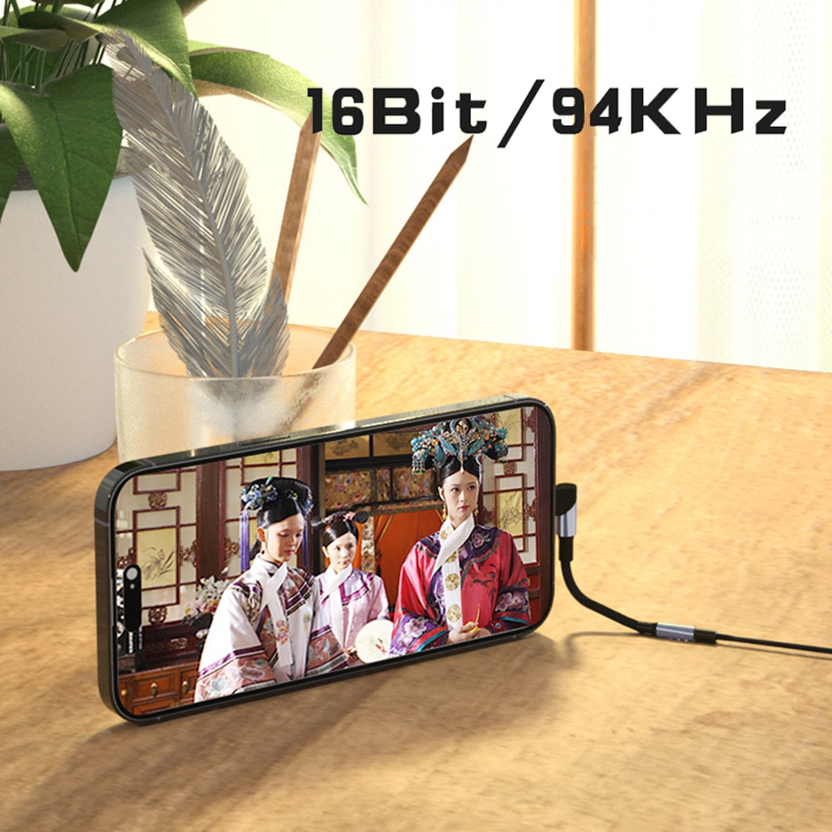 Cáp chuyển đổi Type C sang 3.5mm bẻ góc 90 độ có chip DAC chuyên cho chơi game