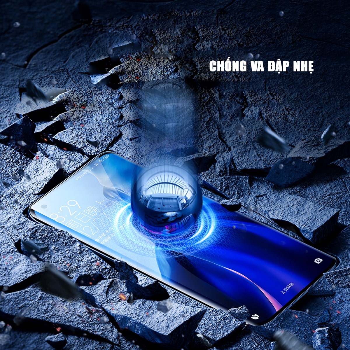 Dán màn hình Xiaomi 12X PPF UV Smart Devil full màn hình dẻo trong suốt - Dán PPF UV Xiaomi Mi 12X