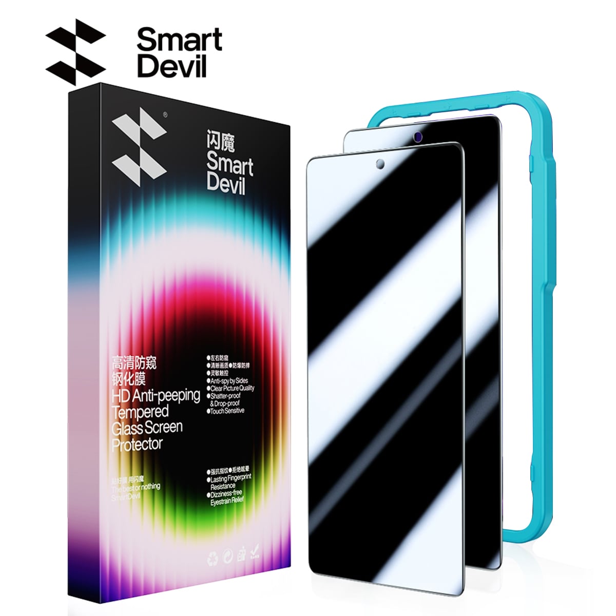 Kính cường lực chống nhìn trộm Samsung Galaxy S25 Ultra chính hãng Smart Devil full màn hình