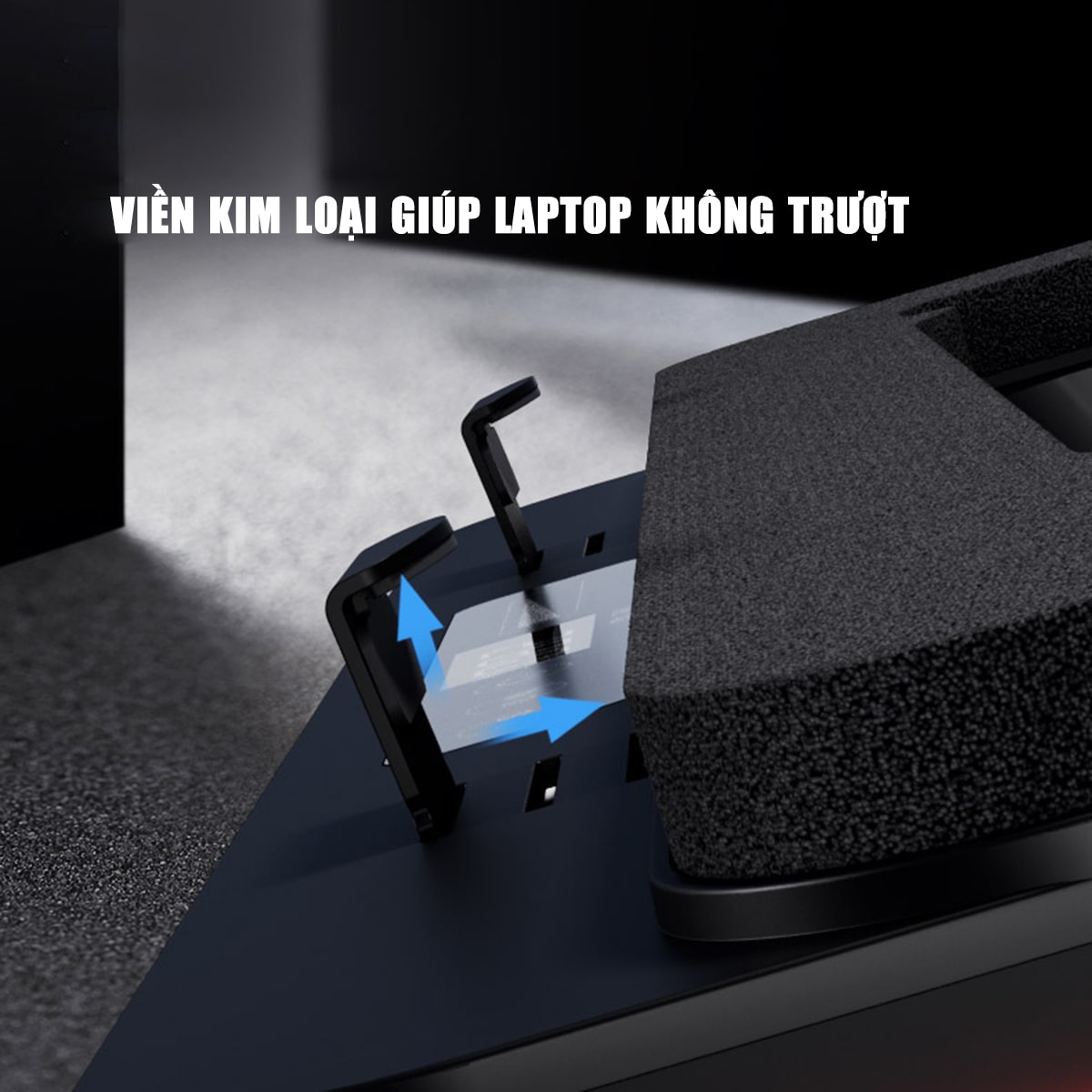 Quạt tản nhiệt laptop IETS GT626 tản khí nén turbo 2800RPM giảm nhiệt thực sự chuyên dụng cho máy tính đồ họa gaming - Đế tản nhiệt Laptop