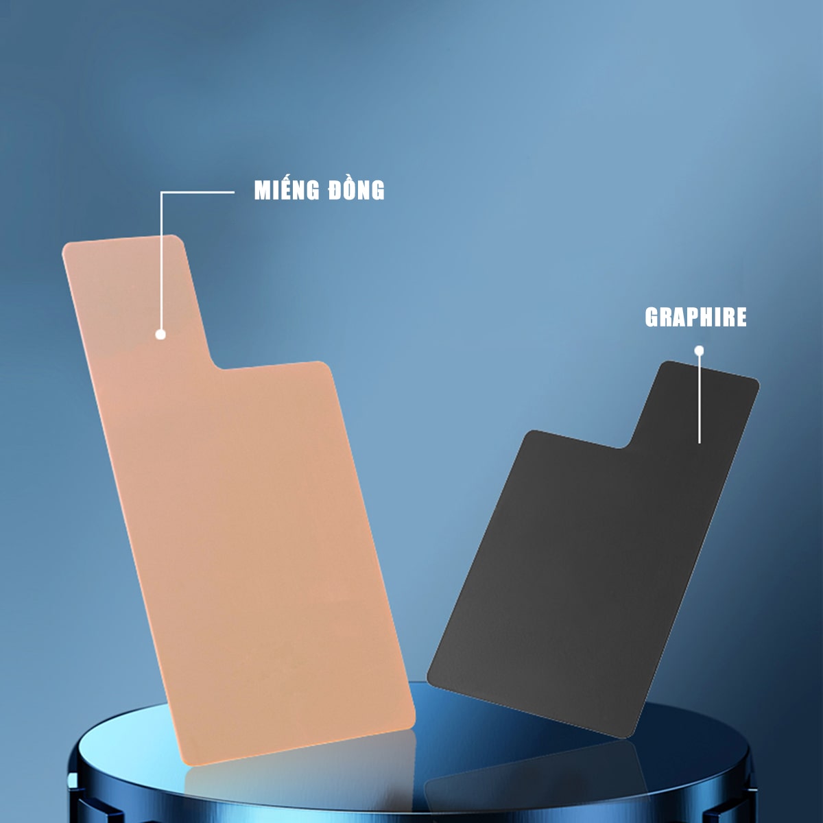 Miếng dán tản nhiệt bằng đồng và miếng dán Graphene hỗ trợ quạt tản nhiệt điện thoại sò lạnh